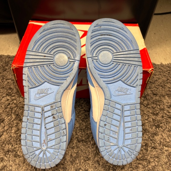 Nike Dunk Low UNC Style # DD1391-102 Men's Size 9 University Blue White - Picture 5 of 7